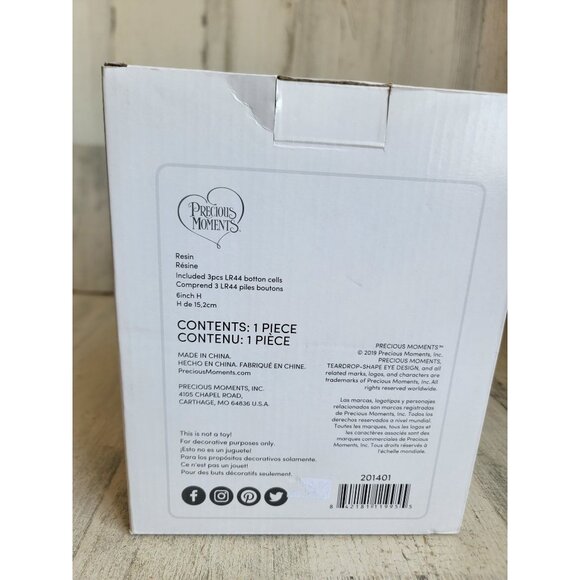 Precious Moments angel holding candle LED music Angels We Have Heard on High - Picture 5 of 7